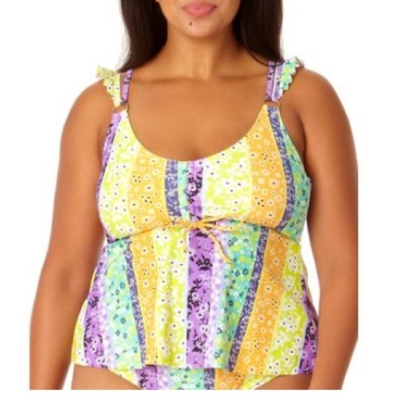 California Sunshine
Womens Plus Juniors
Printed Tankini Swim Top size 3 - Picture 2 of 5